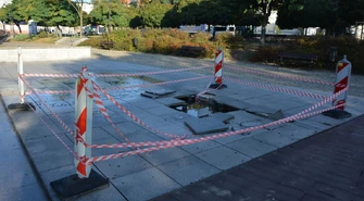 Kiedy naprawią fontannę na piotrkowskiej "Krzywdzie"?