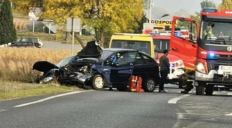 Groźny wypadek na DK74 pod Piotrkowem