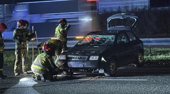 Groźny wypadek na Miast Partnerskich (ZDJĘCIA)