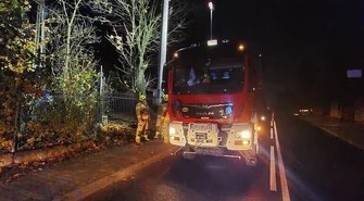 Strażacy wezwani do iskrzącego transformatora