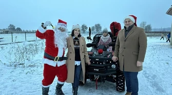 Z świętym mikołajem podsumowali konkurs