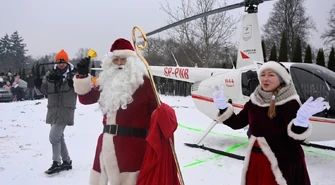 Mikołaj przyleciał w tym roku... śmigłowcem! (WIDEO)