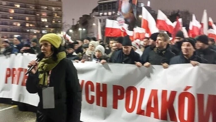 Piotrkowianie na Proteście Wolnych Polaków w Warszawie
