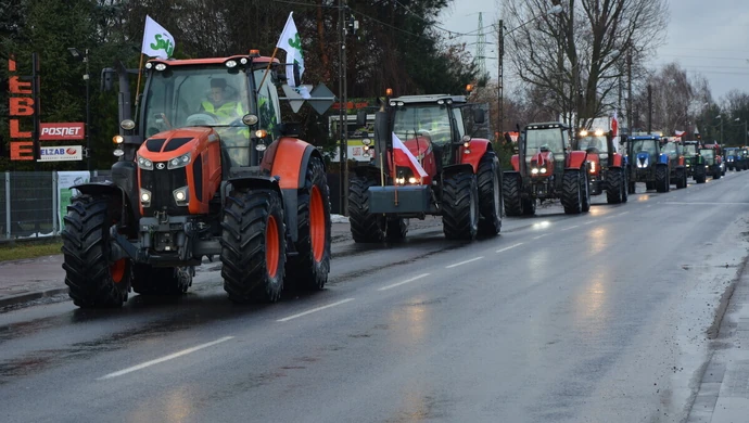 Rolnicy wyjechali na piotrkowskie ulice