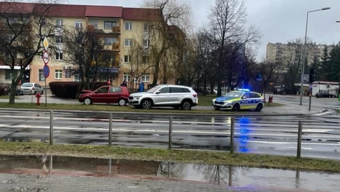 Kolizja przy Focusie. Pogoda nie rozpieszcza kierowców