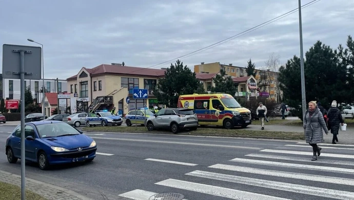 Potrącenie pieszego przy Focusie