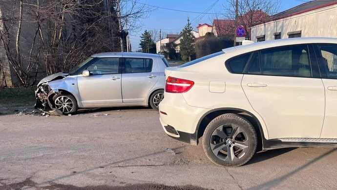 Suzuki zderzyło się z BMW