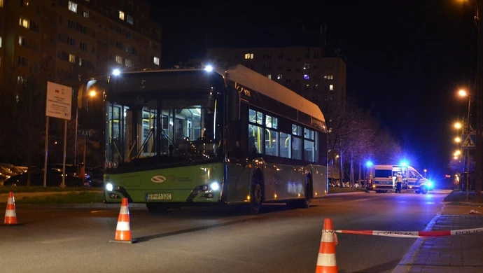 Potrącenie pieszego na Słowackiego