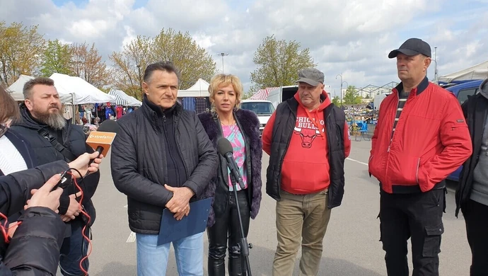 Konferencja prasowa piotrkowskich kupców