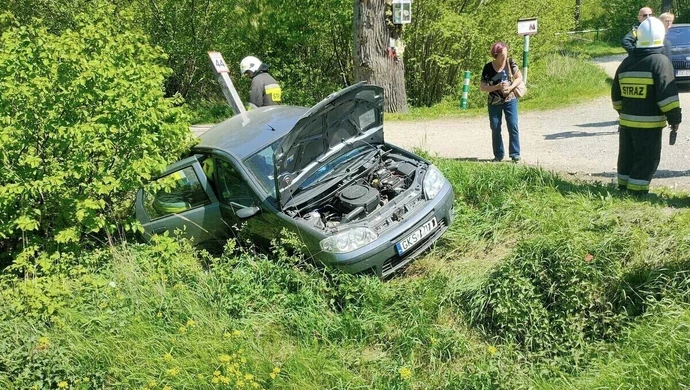 Kolizja na DK74. Winowajca był nietrzeźwy