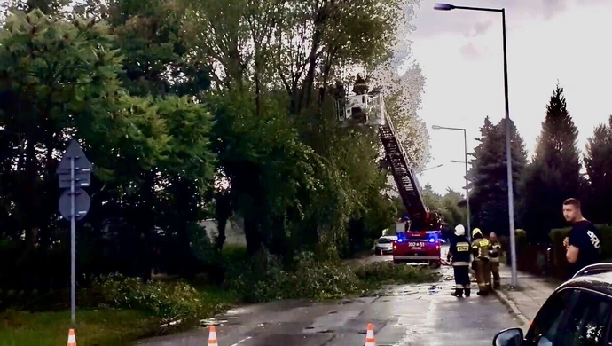 Silne burze, strażacy mieli ręce pełne roboty. Jedna osoba nie żyje