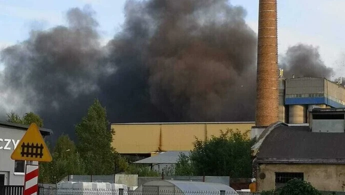 Kolejny pożar opon w Piotrkowie