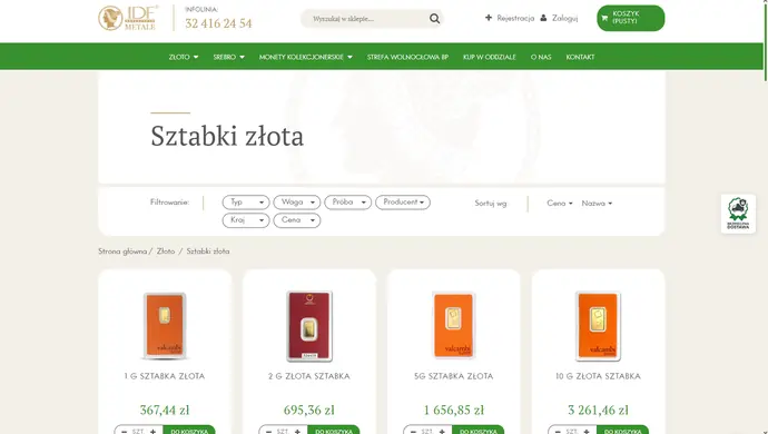 Jak kupić sztabkę złota?