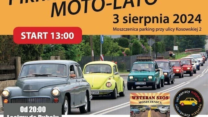 Piknik motoryzacyjny MOTO-LATO w Moszczenicy