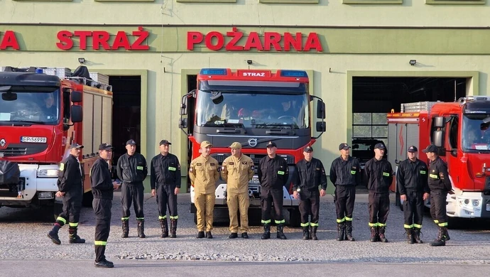 Piotrkowscy strażacy oddali hołd po tragedii w Poznaniu