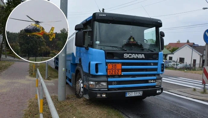 Potrącenie dziecka na pasach w Sulejowie. Lądował LPR