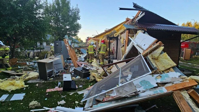Wybuch gazu w Woli Mikorskiej. Jedna osoba ranna