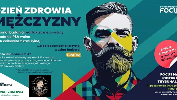 &#8222;Dzień Zdrowia Mężczyzny&#8221; - mobilny gabinet w Focus Mall w Piotrkowie