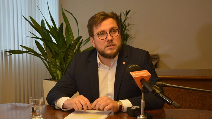 Konferencja prasowa prezydenta Piotrkowa