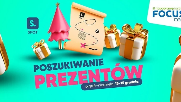 Poszukiwanie prezentów w Focus Mall w Piotrkowie