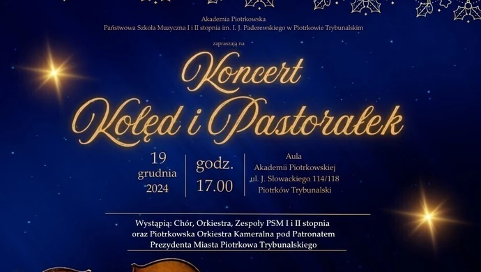 Przed nami „Koncert Kolęd i Pastorałek” w Akademii Piotrkowskiej