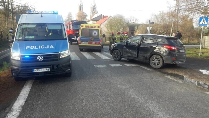 Wypadek w Milejowie, kolizja w Kamocinie