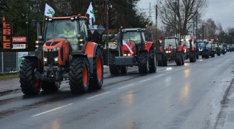 Rolnicy wyjechali na piotrkowskie ulice