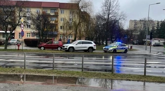 Kolizja przy Focusie. Pogoda nie rozpieszcza kierowców