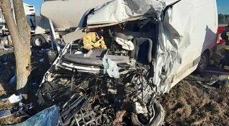 Tragiczny wypadek na DK 74. Kierowca busa nie żyje