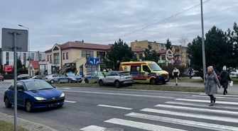 Potrącenie pieszego przy Focusie