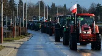 Kolejny protest rolników. Tym razem na ważnej drodze
