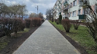 Belzacka z nowym chodnikiem