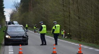 Śmiertelne potrącenie rowerzysty pod Piotrkowem (ZDJĘCIA)