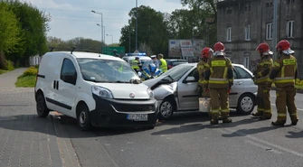 Zderzenie pojazdów na Sulejowskiej