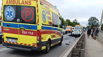 Wypadek na DK12 w Sulejowie