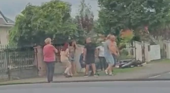 Zderzenie dostawczego Volkswagena ze skuterem w Ignacowie