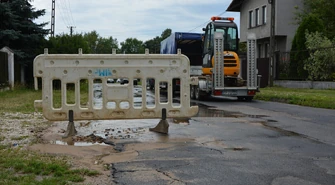 Awaria wodociągu przy Filtrowej w Piotrkowie