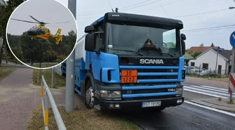 Potrącenie dziecka na pasach w Sulejowie. Lądował LPR