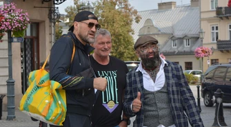 Marcin Różalski i Mariusz Wach spotkali się z fanami na Rynku Trybunalskim