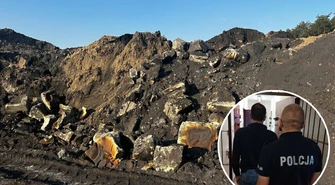 Zasypywali przemysłowe odpady. Zostali zatrzymani w gminie Sulejów