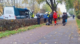 Wypadek hulanjogisty na Łódzkiej