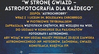 Konkurs "W stronę gwiazd - astrofotografia dla każdego"