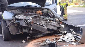 Wypadek na DK12 w Sulejowie