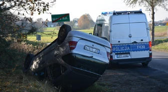 Pijany spowodował wypadek w Witowie. Miał ponad dwa promile ZDJĘCIA