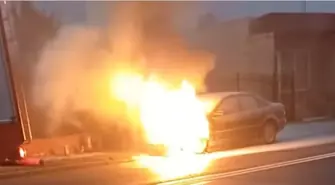 Pożar samochodu w Sulejowie. Są utrudnienia!