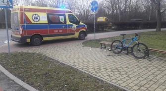 Potrącenie rowerzysty w Piotrkowie