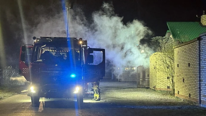 Pożar na terenie przedszkola w Piotrkowie