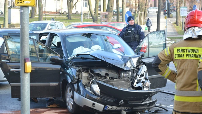 Wypadek na skrzyżowaniu Al. 3-Maja i Kopernika