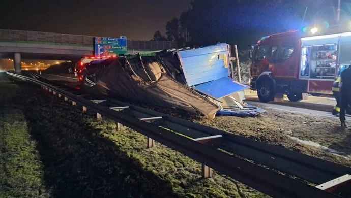 Wypadek na A1. Duże utrudnienia w kierunku Katowic