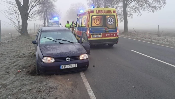 Wypadek z udziałem dwóch osobówek